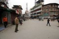 Complete shutdown was observed in Habba Kadal locality of Srinagar.(Pic by Shah Jehangir)